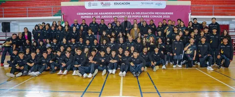 Abanderan 150 atletas mexiquenses rumbo a Juegos Nacionales Populares.