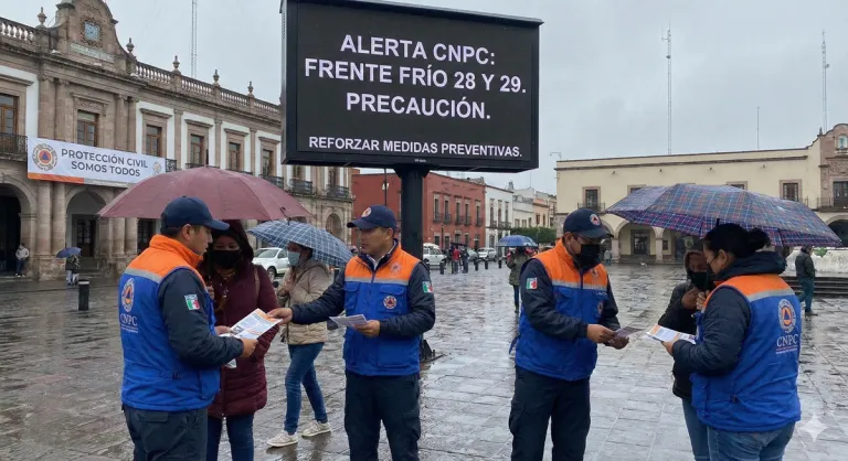 Alertan autoridades por lluvias intensas y vientos severos ante frentes fríos