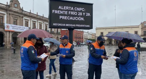 Alertan autoridades por lluvias intensas y vientos severos ante frentes fríos