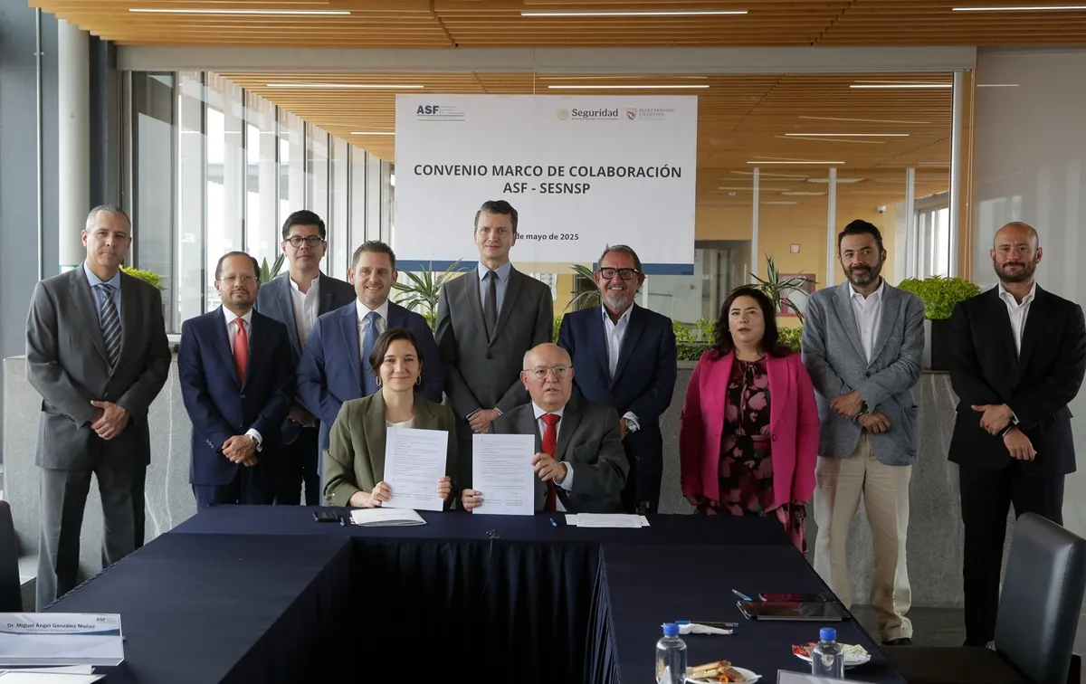 Firman SSPC y ASF convenio para fortalecer vigilancia de recursos públicos en seguridad