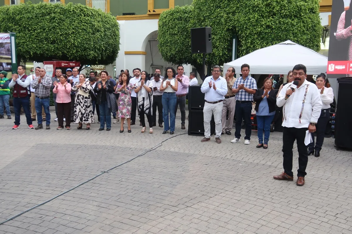 Inicia rehabilitación del jardín municipal de Texcoco con modernización de áreas verdes