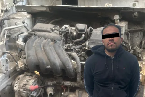 Aseguran tonelada de autopartes robadas en cateo, hay un detenido