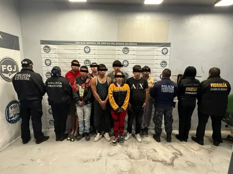 Capturan a nueve sujetos implicados en extorsiones en Tezoyuca