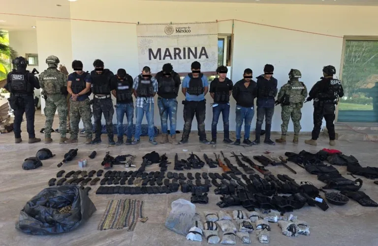 Detienen a nueve personas tras enfrentamiento en Culiacán