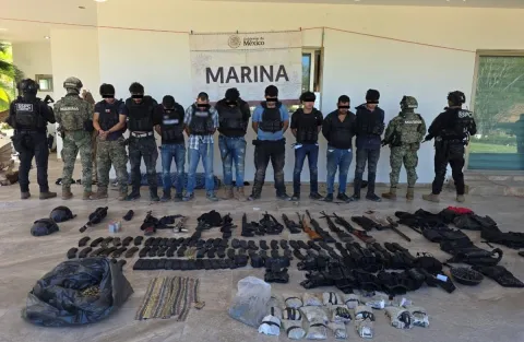 Detienen a nueve personas tras enfrentamiento en Culiacán