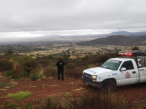 Extinguen incendio forestal en límites de Otumba y Tlaxcala
