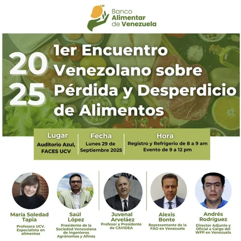 Foro sobre desperdicio de alimentos organizan en la UCV