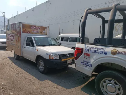 Frustran robo de camión repartidor mediante despliegue policial en Ecatepec