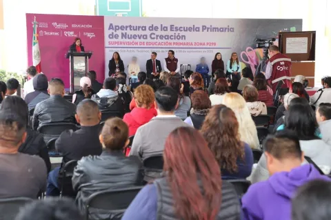 Inaugura Rosi Wong nueva primaria en Tecámac