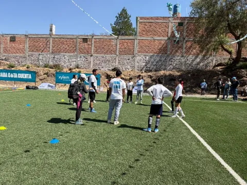 Inauguran cancha sustentable que procesa agua de lluvia en Teotihuacán