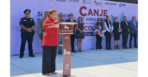 Lanzan programa de canje de armas para mejorar seguridad en Acolman