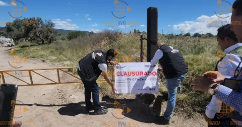Ordena PROPAEM cierre de basurero irregular en Otumba