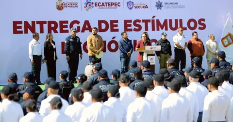 Reconocen desempeño de policías municipales en Ecatepec