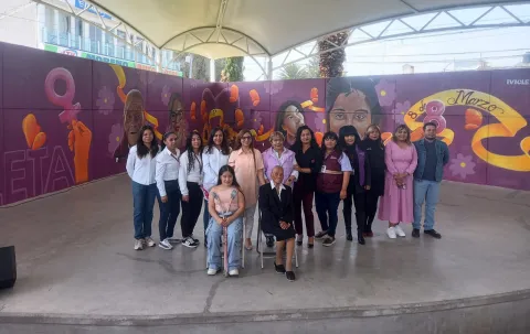 Reconocen lucha de las mujeres con mural histórico en Acolman