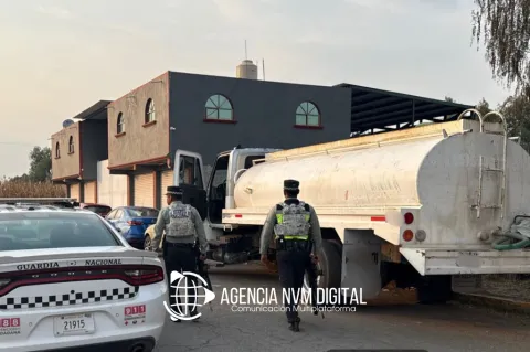 Recupera Guardia Nacional pipa robada mediante fraude en Otumba