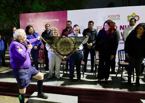 Respalda alcaldesa Rosi Wong a juventudes Scouts del Valle de México
