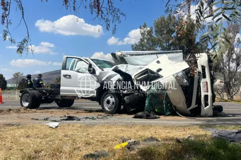 Tragedia en la México-Tulancingo: Choque frontal deja una mujer muerta y un herido de gravedad