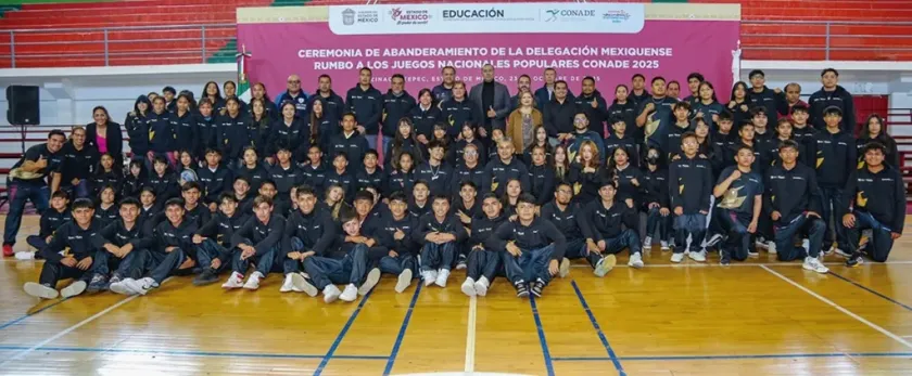 Abanderan 150 atletas mexiquenses rumbo a Juegos Nacionales Populares.