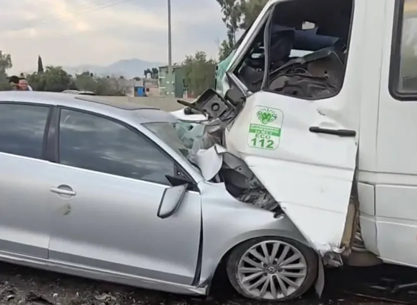 Investigan choque fatal de transporte público en Circuito Exterior Mexiquense