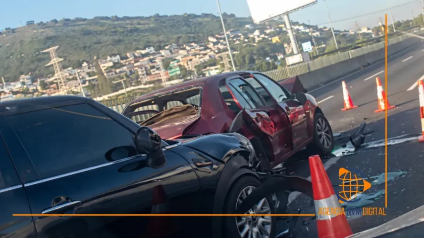 Provoca choque múltiple intensa carga vehicular en México-Pachuca