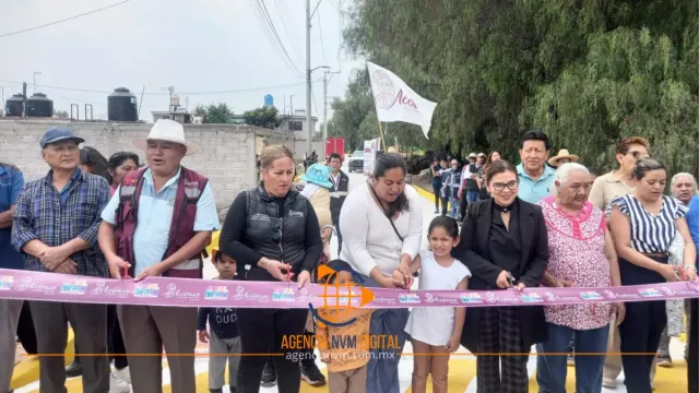 Inaugura Blanca Osorio obras de infraestructura en Acolman