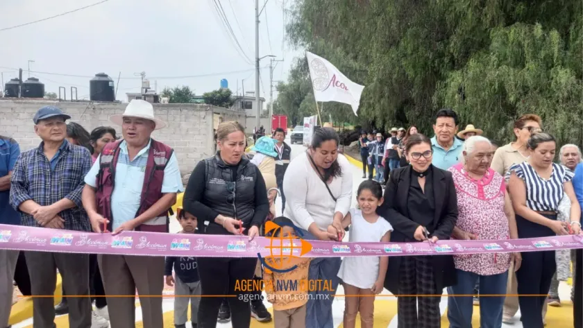 Inaugura Blanca Osorio obras de infraestructura en Acolman