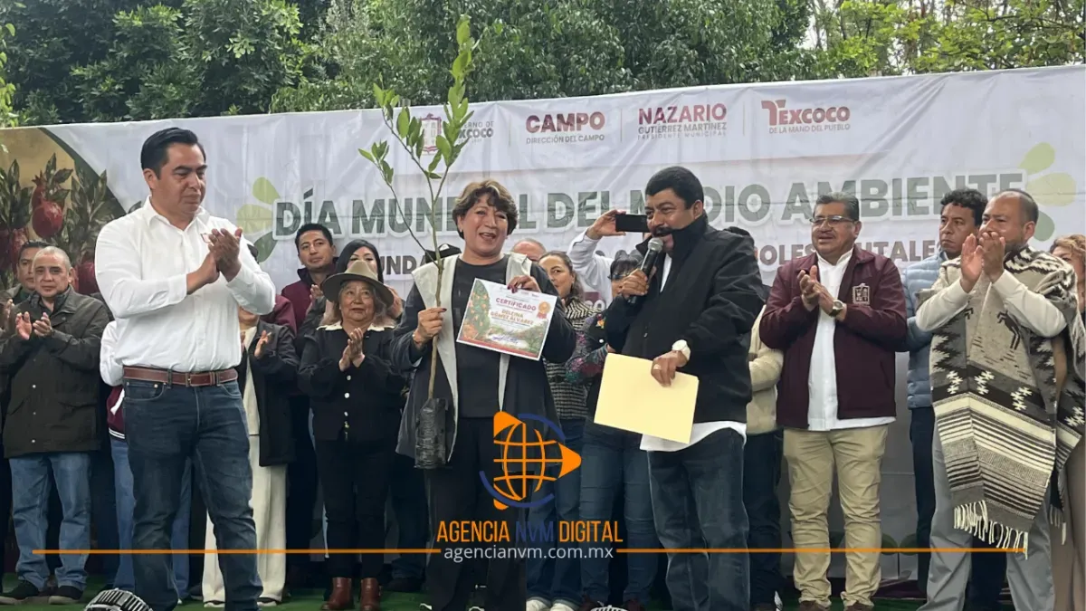 Impulsan reforestación con entrega de 50 mil árboles frutales en Texcoco