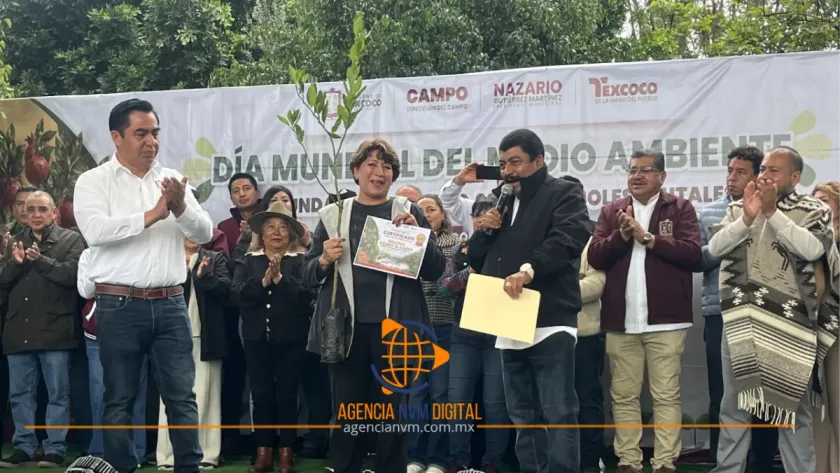 Impulsan reforestación con entrega de 50 mil árboles frutales en Texcoco