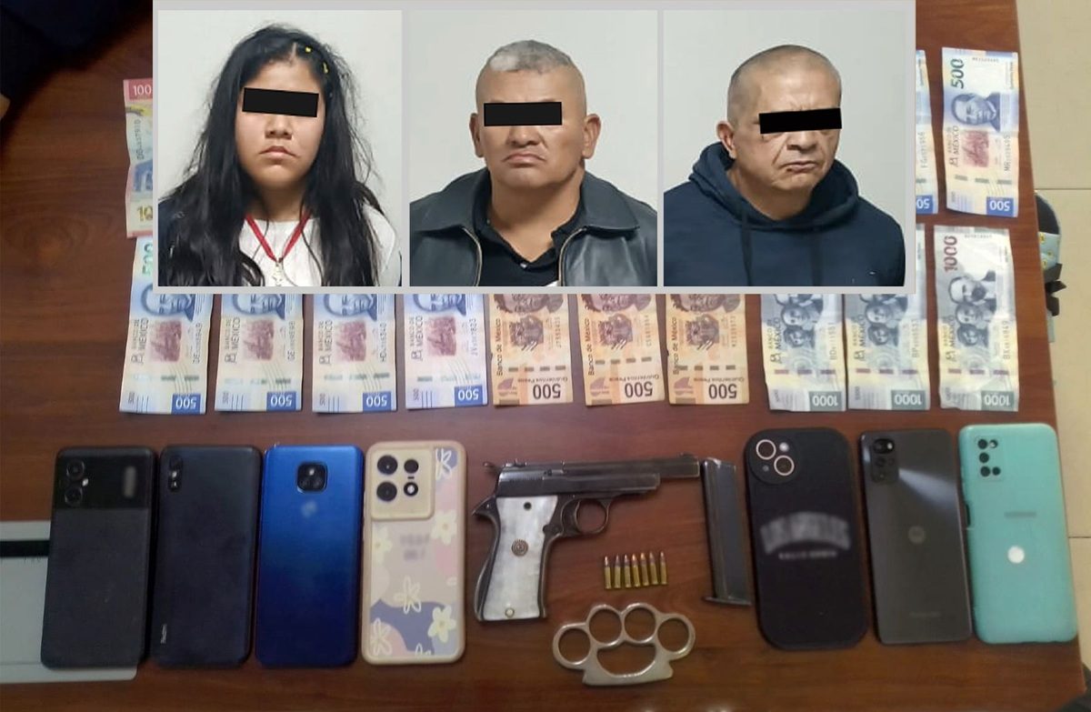 Detienen a trio tras robo violento en domicilio