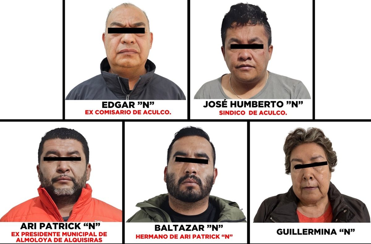 Funcionarios y exediles de Aculco y Almoloya de Alquisiras, detenidos por extorsión