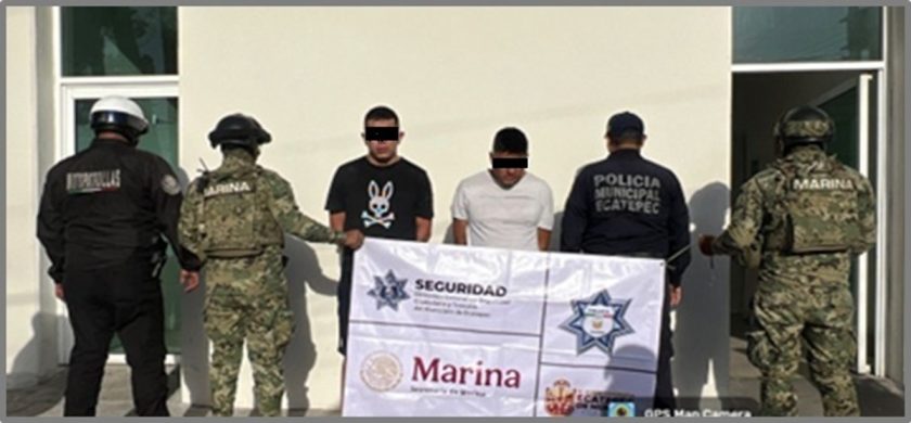 Operativo Blindaje Metropolitano detiene a dos por manejar camioneta robada en Ecatepec