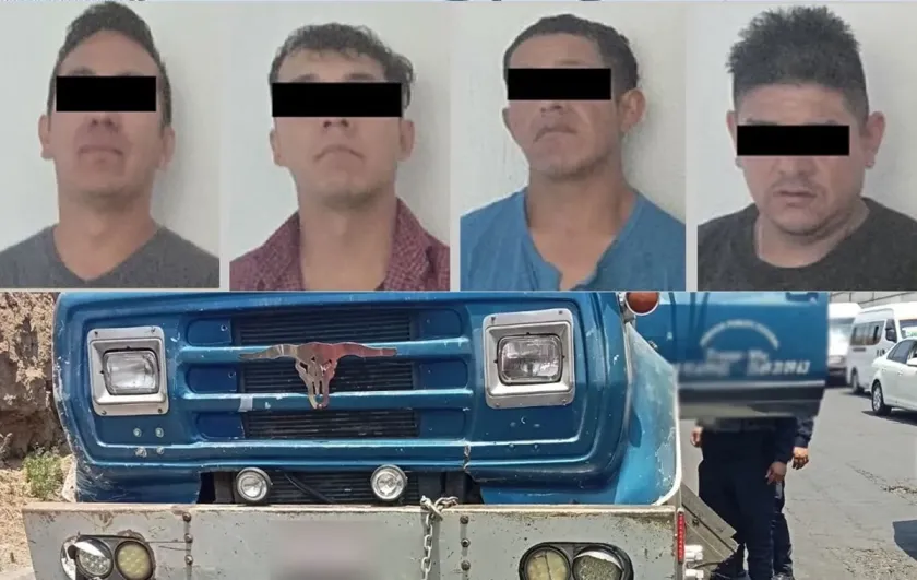 Recuperan camión robado en Cuautitlán Izcalli: aseguran predio y detienen a cuatro hombres