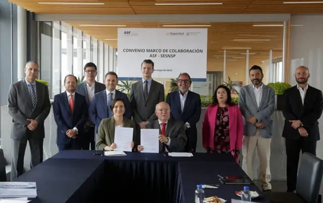 Firman SSPC y ASF convenio para fortalecer vigilancia de recursos públicos en seguridad