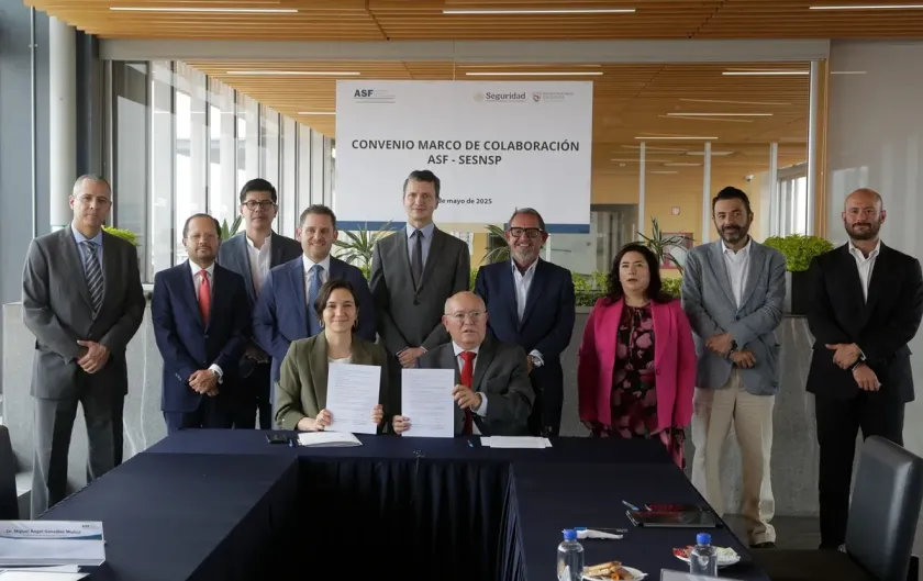 Firman SSPC y ASF convenio para fortalecer vigilancia de recursos públicos en seguridad