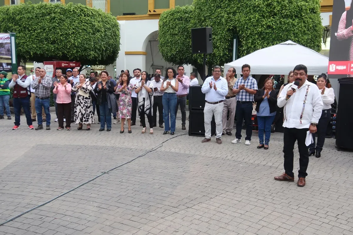 Inicia rehabilitación del jardín municipal de Texcoco con modernización de áreas verdes