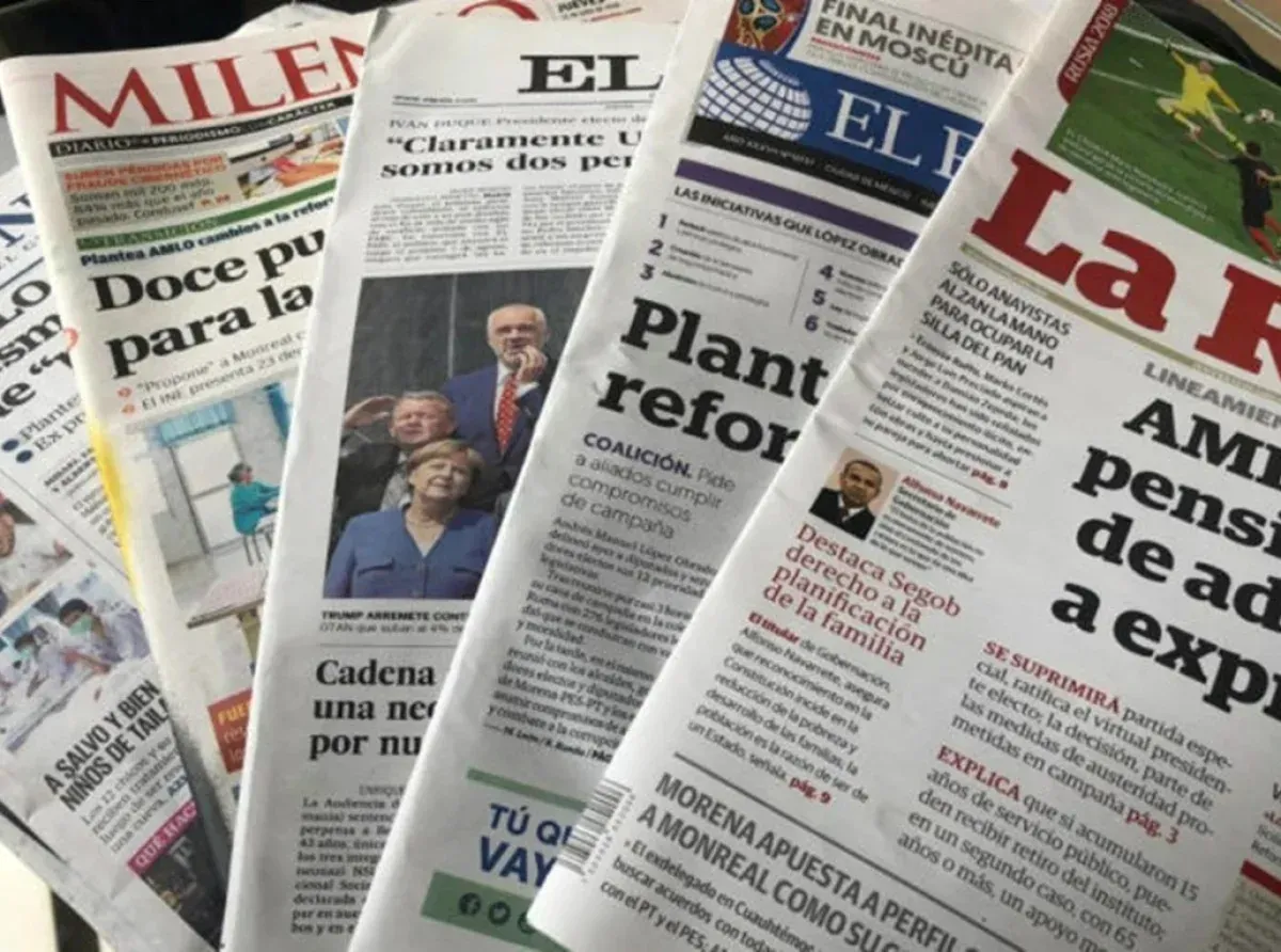 Primeras Planas Periódicos Nacionales lunes 26 de mayo 2025
