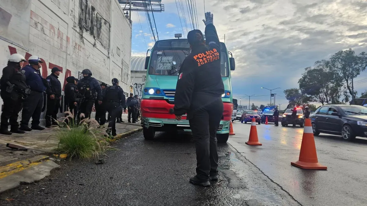 Refuerzan operativos contra robo en transporte público en Ecatepec con apoyo de la Marina