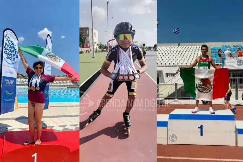 Atletas de Tecámac brillan en la Olimpiada Nacional y en los Juegos Deportivos Mundiales de los Trabajadores