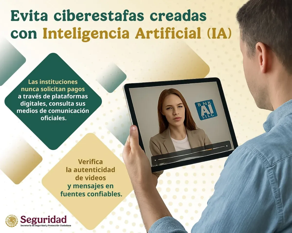 Advierte SSPC sobre riesgos de deepfakes y ciberestafas con Inteligencia Artificial