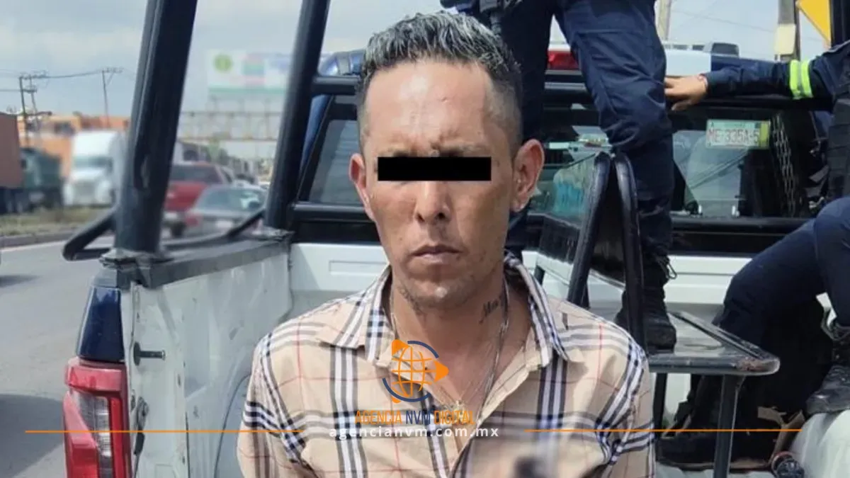 Recuperan camioneta robada y capturan a un hombre prófugo en Acolman 