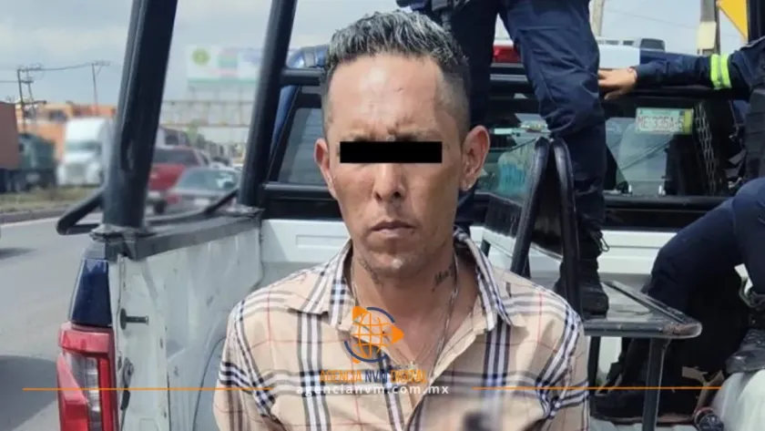 Recuperan camioneta robada y capturan a un hombre prófugo en Acolman 