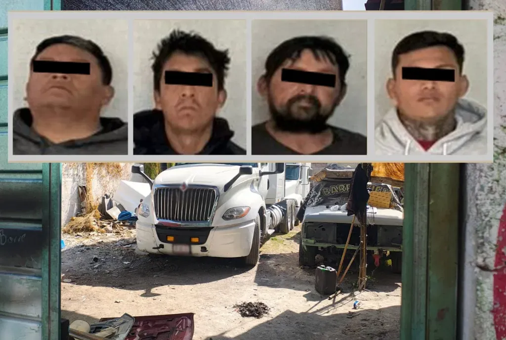 Aseguran predio en Acolman con vehículo robado; hay detenidos 