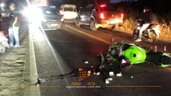 Atacan a balazos a familia que viajaba en motocicleta