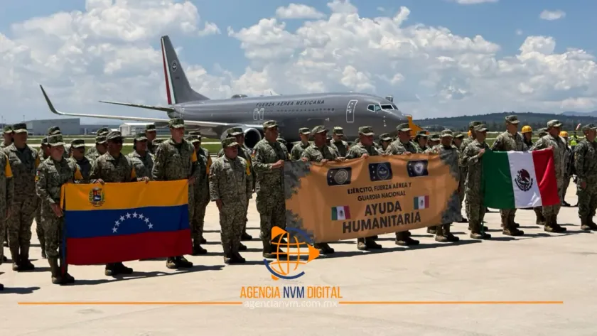 Despliegan misión de rescate mexicana hacia zonas afectadas de Venezuela