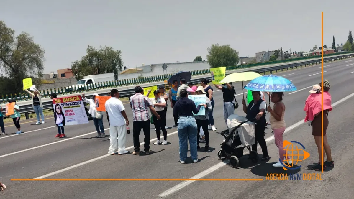 Bloquean la México-Pachuca para exigir localización de Ximena Rico Ábalos