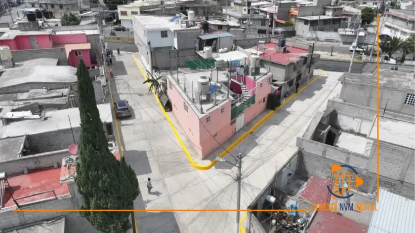 Pavimentan más de 550 calles en Ecatepec mediante programa comunitario