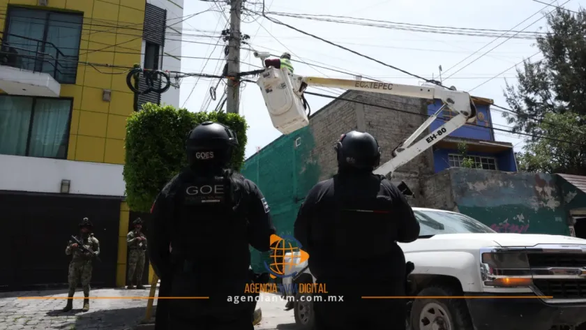 Desmantelan red de cámaras ilegales en colonias de Ecatepec