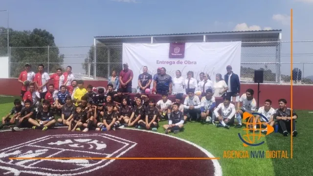 Cumple Alan Martínez compromiso deportivo en comunidad de Maquixco
