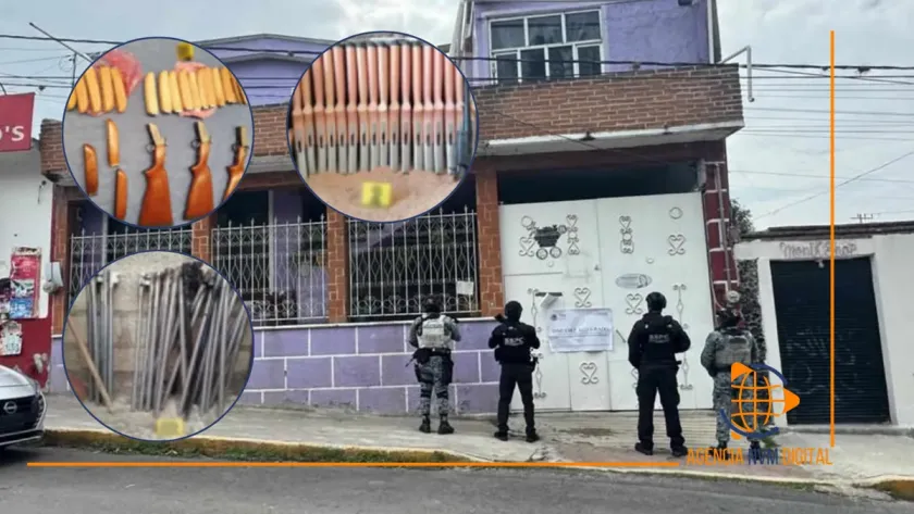 Aseguran armas y detienen a cuatro en Axapusco