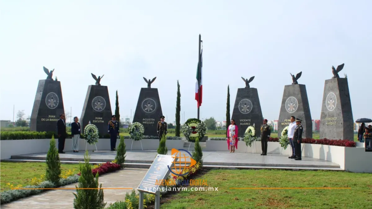 Conmemoran 179 aniversario de los Niños Héroes en Santa Lucía